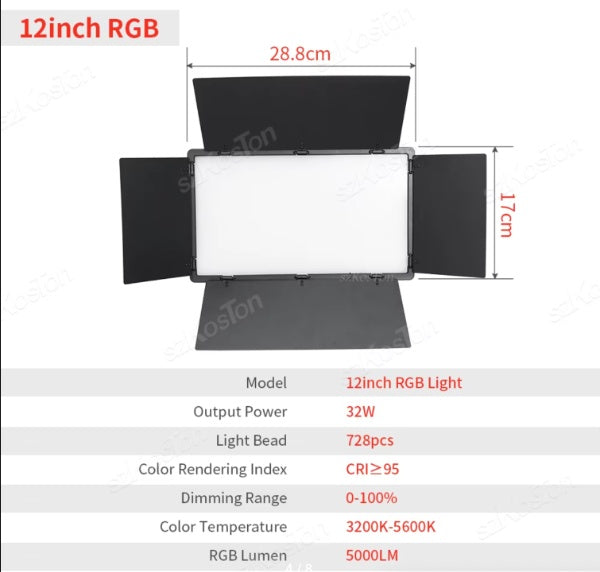 Panel Rgb iluminación Profesional 800 Led