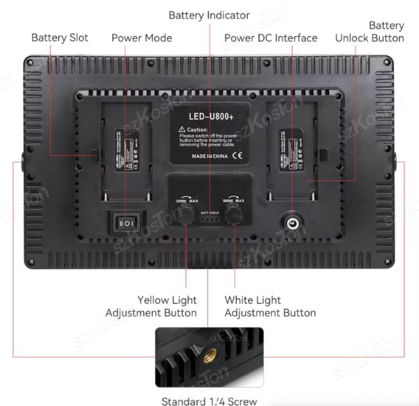 Panel Rgb iluminación Profesional 800 Led