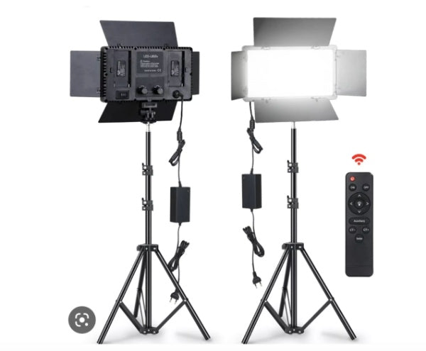 Panel Led y Tripode Luz Calida y Blanca B600